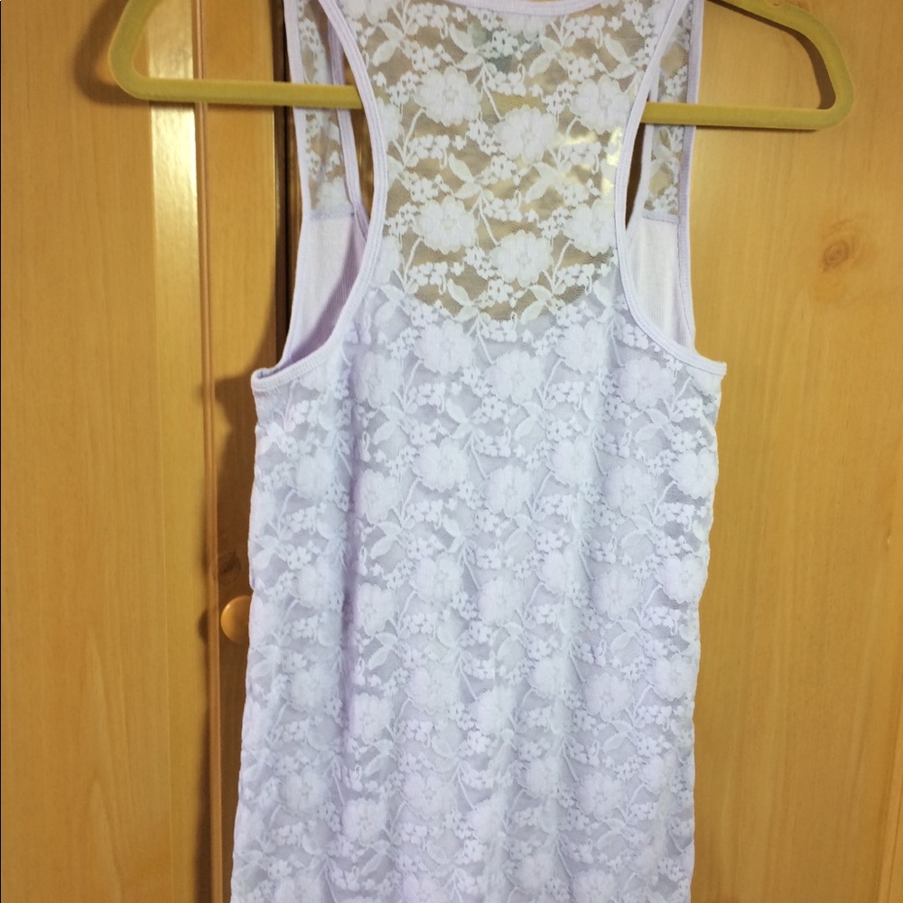 American Eagle lavender lace back